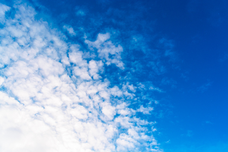 Blue sky with clouds. tintedの写真素材