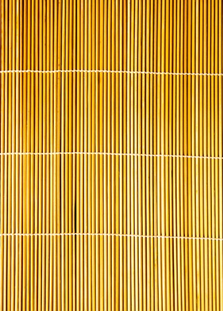 Closeup of bamboo mat with white backgroundの写真素材
