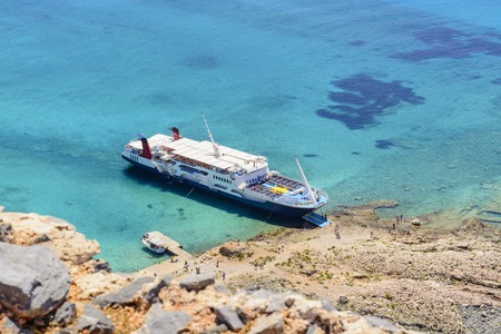 The pirate strongholds on the cruise liner, miniature effectの写真素材