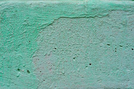 Texture of old green-painted cement wall. creative layoutの写真素材