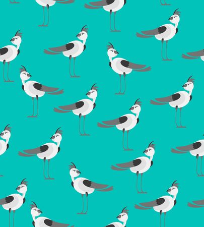Seamless vector birds patternのイラスト素材