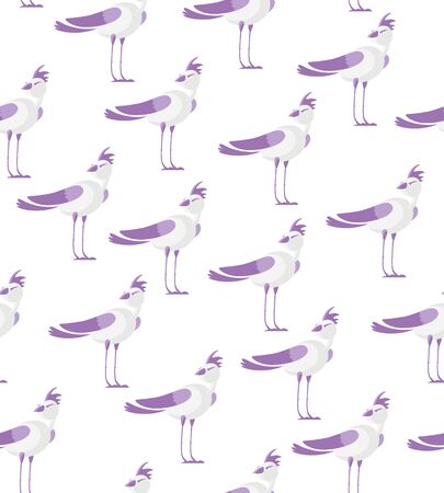Seamless vector birds patternのイラスト素材