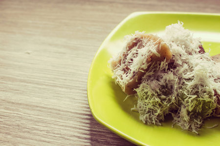 traditional food on the wood table