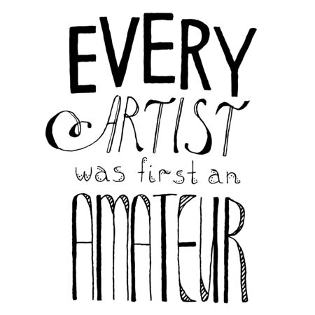 Typographic Posterのイラスト素材