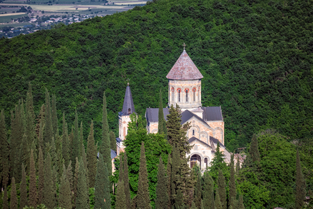 Bodbe monastery saint nino monastery at bodbe it is a georgian orthodox monastic complex, Georgia.の写真素材
