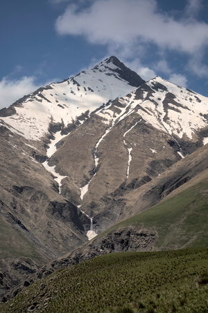 Beautiful views of Truso gorge Kazbegi district Mtskheta, Georgia.の写真素材