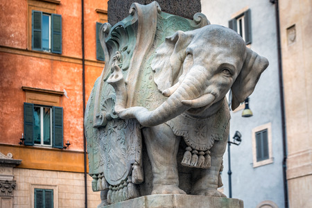 View of Pantheon basilica in centre of Rome, Italy.の写真素材