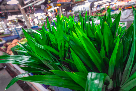 Fresh vegetables at local market at Phuket, Thailand.の写真素材