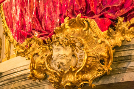 MUNICH GERMANY - December 30, 2016:  Inside famous Munich Residence theater, the former royal palace of the Bavarian monarchs of the House of Wittelsbach.のeditorial素材