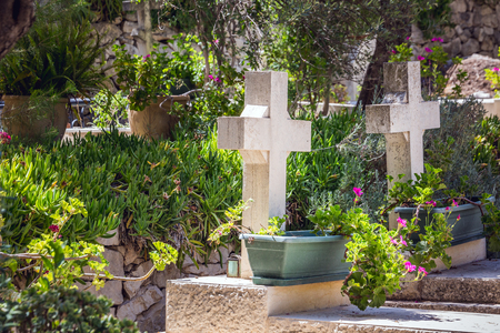 Church of Mary Magdalene in old town of Jerusalem.の写真素材