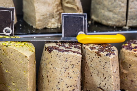 Various halva on the Mahane Yehuda Market in Jerusalem.