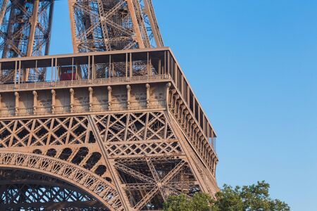 The Eiffel Tower is a metal tower in the center of Paris, its most recognizable architectural landmark. Named in honor of the chief designer Gustave Eiffelの写真素材