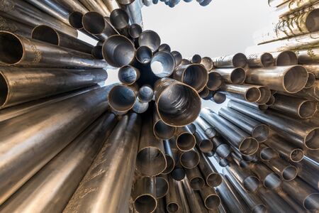 Helsinki Sibelius Monument. Bottom up view of Helsinki Sibelius Monument looks like pipe organ.の写真素材