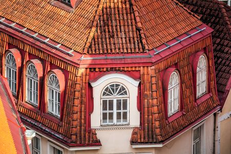 View of the roofs of the old town, Tallinn, Estonia