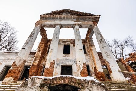 Ruins of Slotvinsky Manor at Rovanichi, Belarus.の写真素材