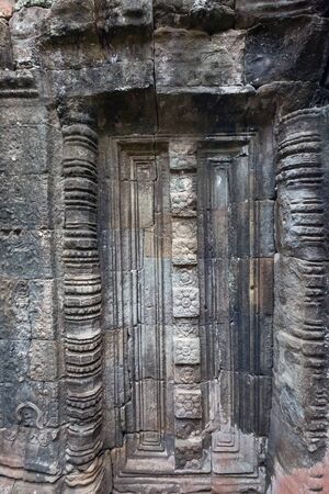 Temple ruins at Angkor Wat, Siem Reap, Cambodia.の写真素材