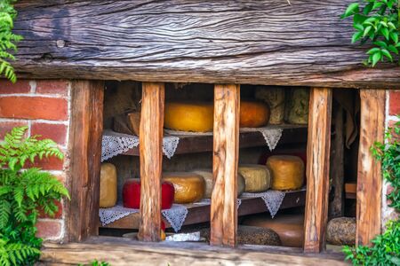 Cheese storage at  New Zealand. The place where hobbits live in their holes.
