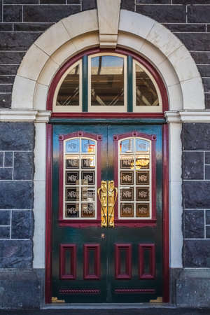 Historic Dunedin building at South island of New Zealand. Dunedin, New Zealand - December 20 2017.
