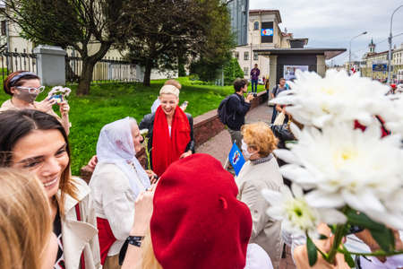 Maria Kolesnikova is a Belarusian political activist who is a member  of the transitional council...