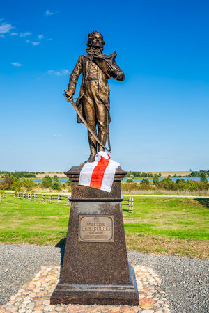 Andrew Thaddeus Bonaventure Kosciuszko was a military engineer, statesman, and military leader who became a national hero in Poland, Lithuania, Belarus. Kosava, Belarus - September 12, 2020.のeditorial素材