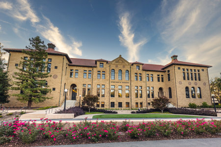 Department of chemistry at the Stanford University, USA. Stanford, USA - September 11 2018.のeditorial素材