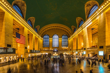 Main hall Grand Central Terminal, New York. New York, USA - October 09 2018.のeditorial素材