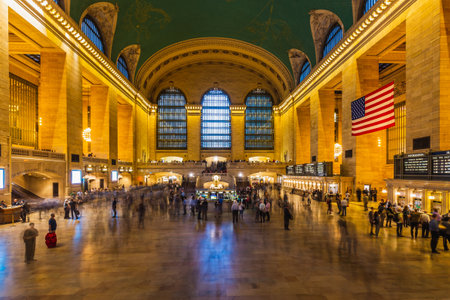 Main hall Grand Central Terminal, New York. New York, USA - October 09 2018.のeditorial素材