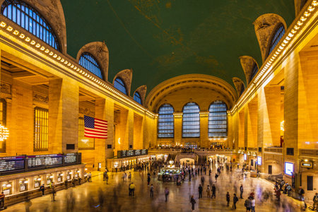 Main hall Grand Central Terminal, New York. New York, USA - October 09 2018.のeditorial素材