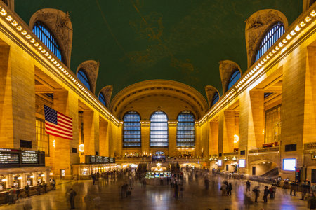Main hall Grand Central Terminal, New York. New York, USA - October 09 2018.のeditorial素材