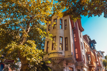 Nail Kitabevi & Cafe in Uskudar, Istanbul. Istanbul, Turkey - October 01 2020.のeditorial素材