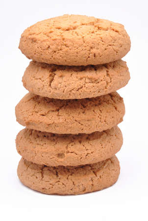 Homemade cookies on a white background