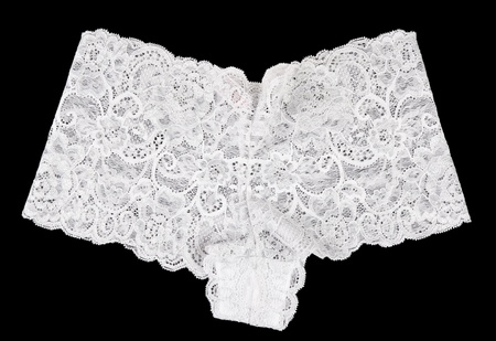 women's panties isolated on black background