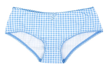 Women's panties isolated on white backgroundの写真素材