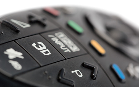 3d remote from the TV close-up. Isolate.