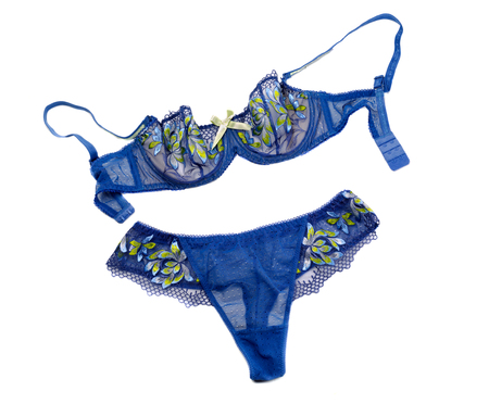 Set of lingerie, isolate on a white backgroundの写真素材