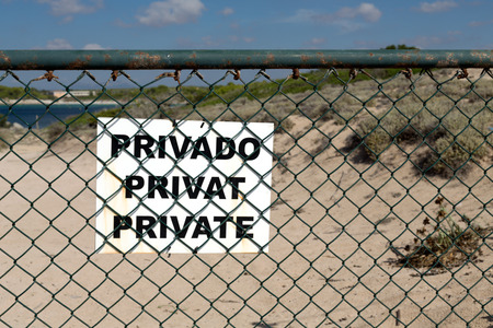 Private Label in the background Beach, Mallorca, Spainの写真素材