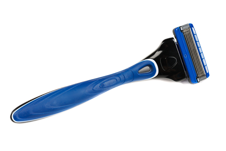 Mens razor. Isolate on white backgroundの写真素材