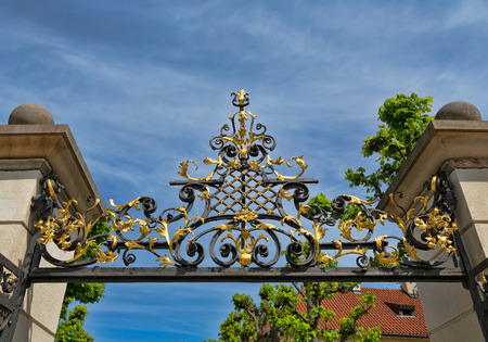 Decoration of ancient building in Prague, Czeh Republicのeditorial素材