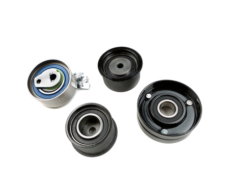 Timing rollers. Isolate on white backgroundの写真素材