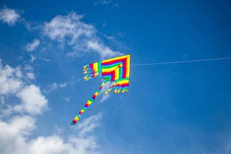 kite against the blue sky Bulgaria Varna 18 08 2019