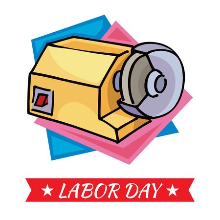 labor day banner on white backgroundのイラスト素材