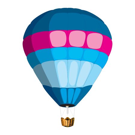Airballoon cartoon on white backgroundのイラスト素材