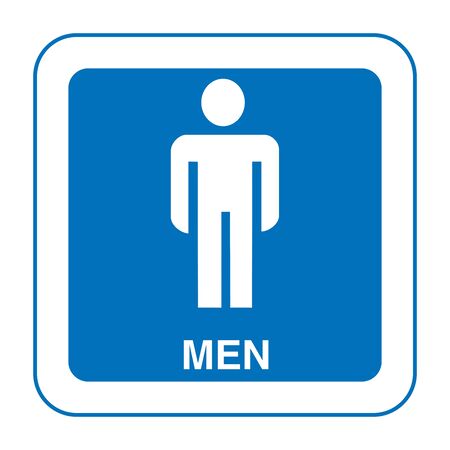 male toilet symbol. Vector figure of standing maleのイラスト素材