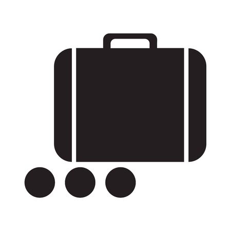 trolley suitcase vector illustration isolated on white backgroundのイラスト素材