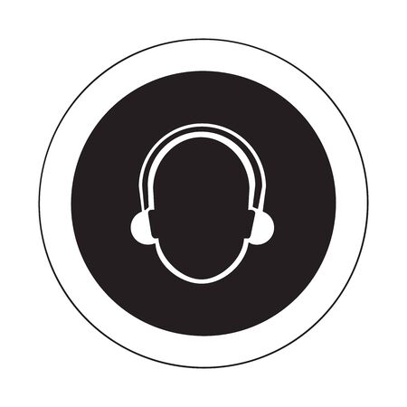 Hearing protection sign-vectorのイラスト素材