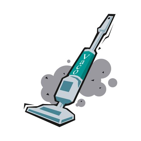 Vacuum Cleaner isolated on a whiteのイラスト素材