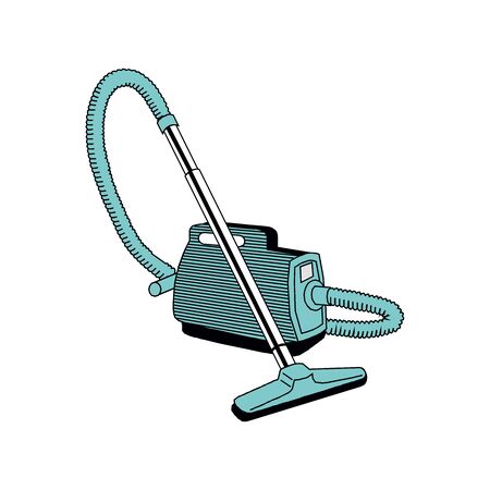 Vacuum Cleaner isolated on a whiteのイラスト素材