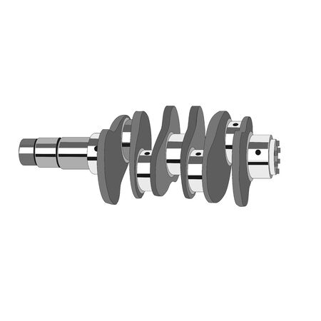 Vector car parts set icons in EPS 10のイラスト素材