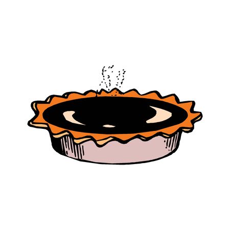 Vector illustration of dessert isolated on a whiteのイラスト素材
