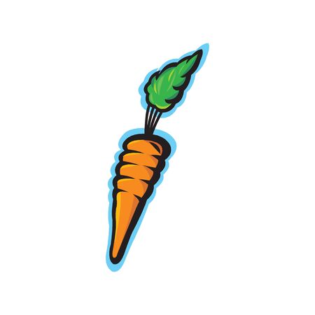 Carrots vector illustration isolated on a whiteのイラスト素材